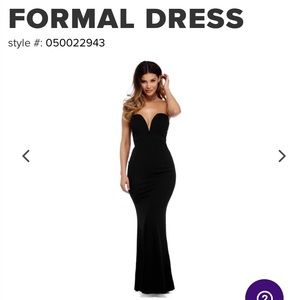 Black formal dress
